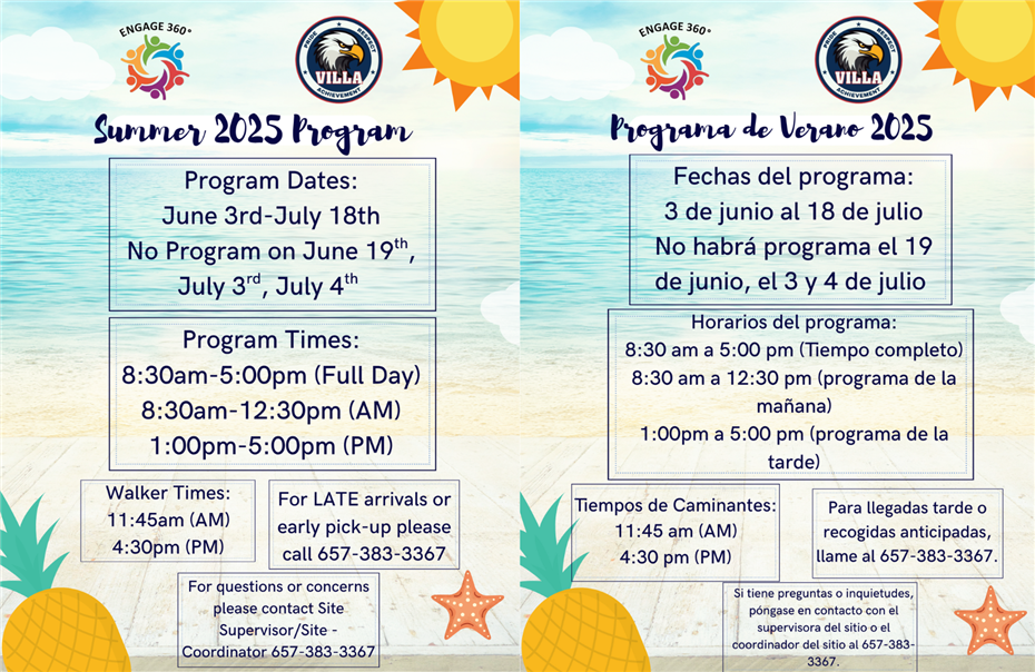 Summer Program Information